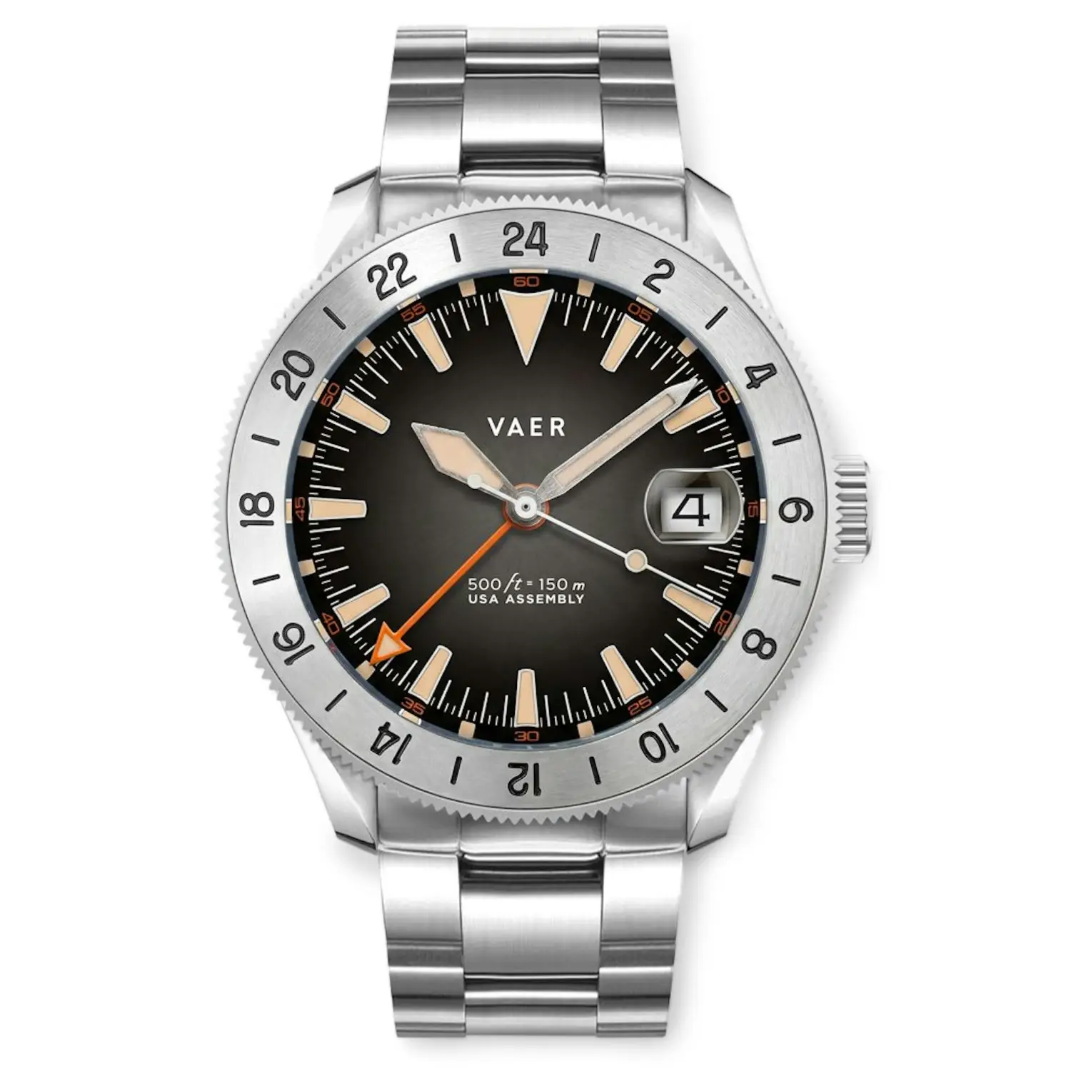 Huckberry x Vaer G2 Pacific steel watch