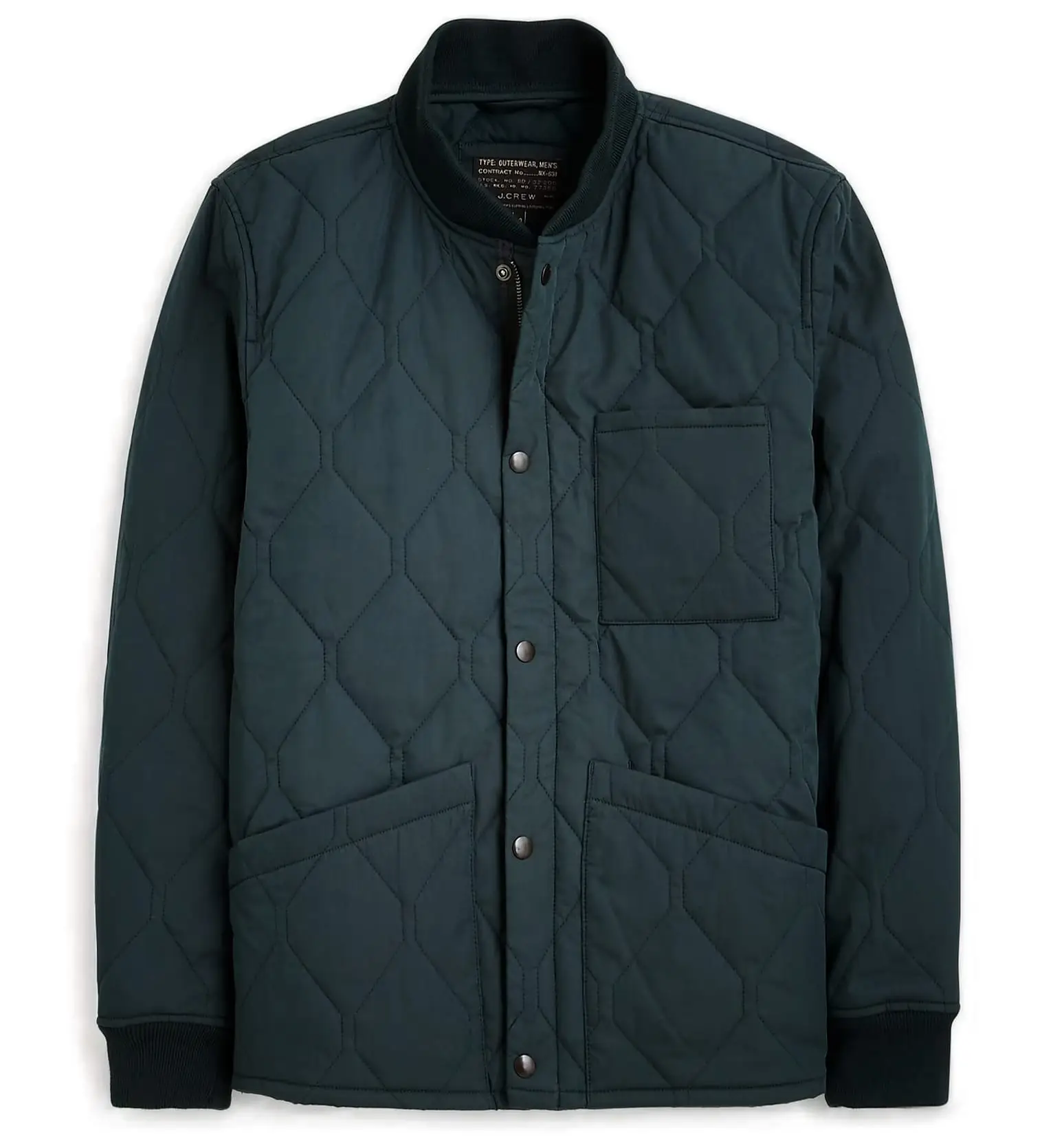 J.Crew Quilted flight jacket