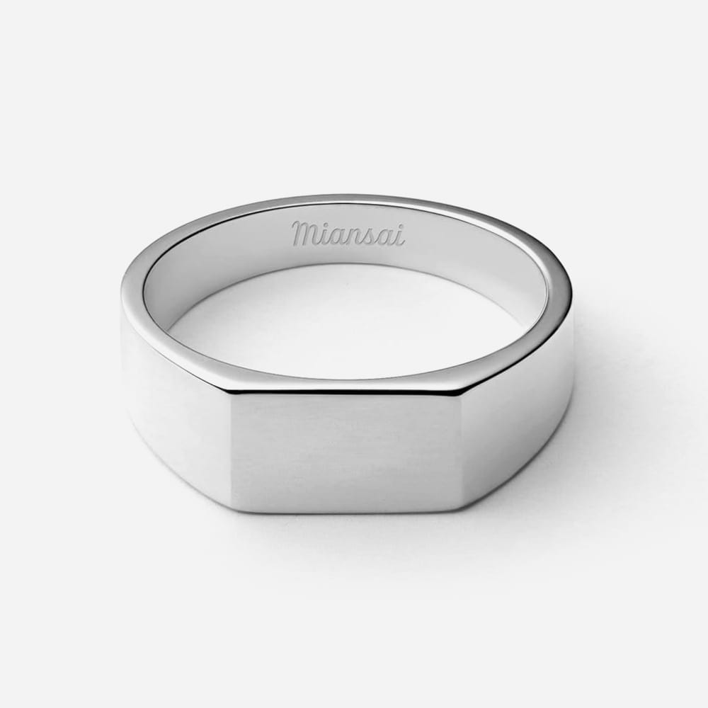 Miansai Sterling silver signet ring