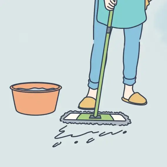 Home deep cleaning illustration