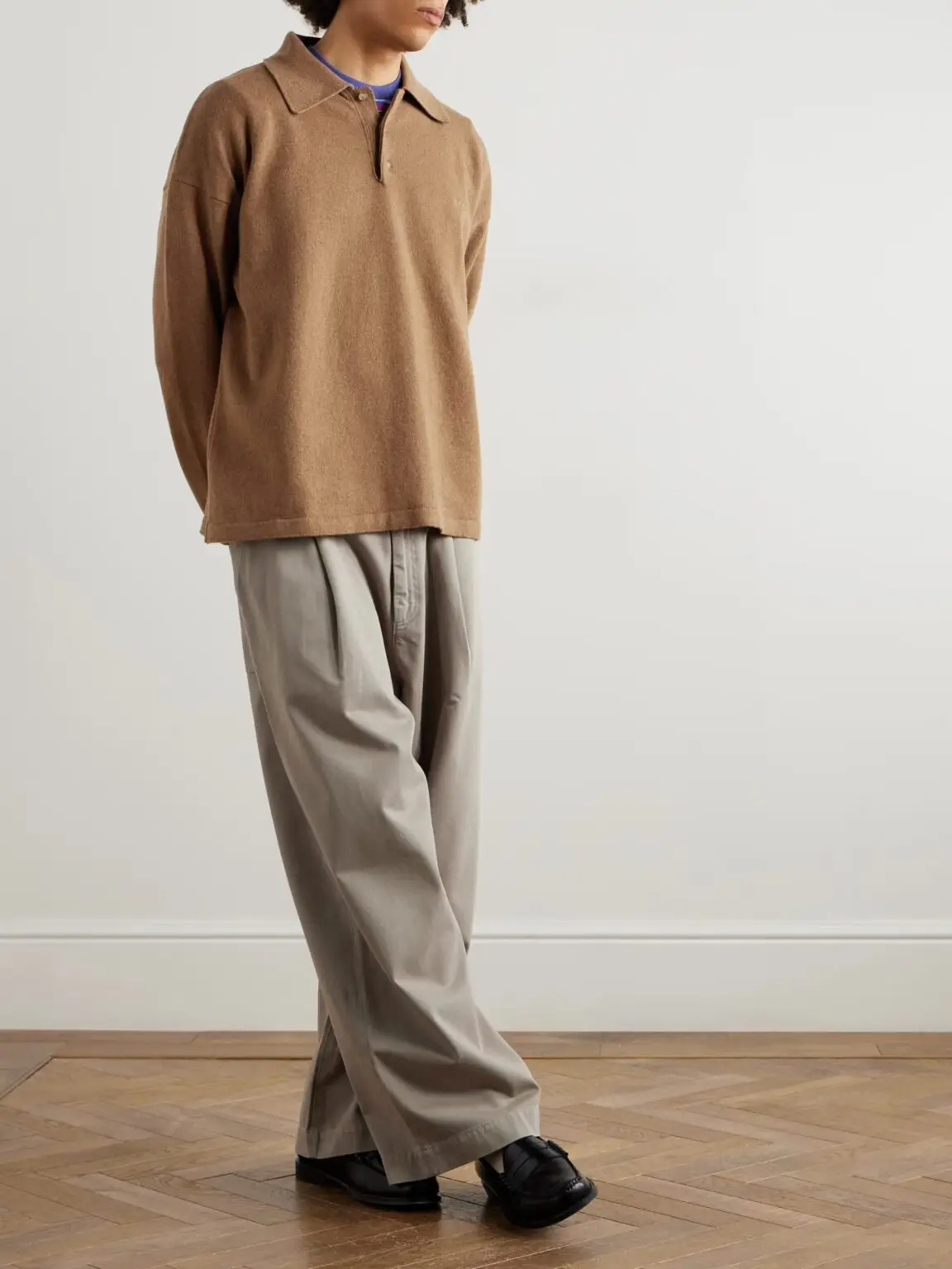 A.P.C. Wool knit polo