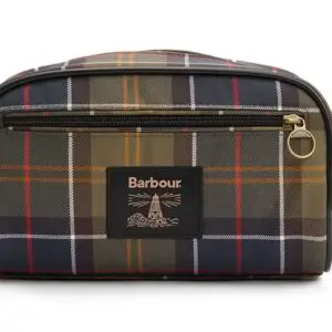 Barbour Tartan dopp kit