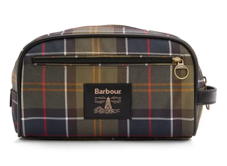 Tartan dopp kit
