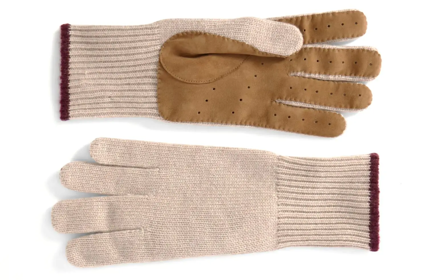 Brunello Cucinelli Ribbed cashmere gloves