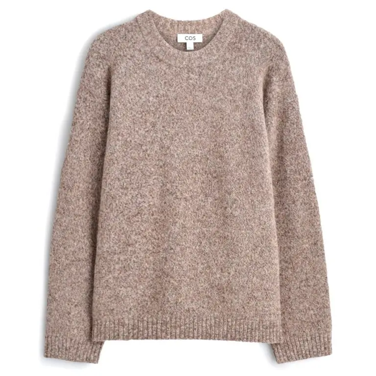 Oversized alpaca crewneck
