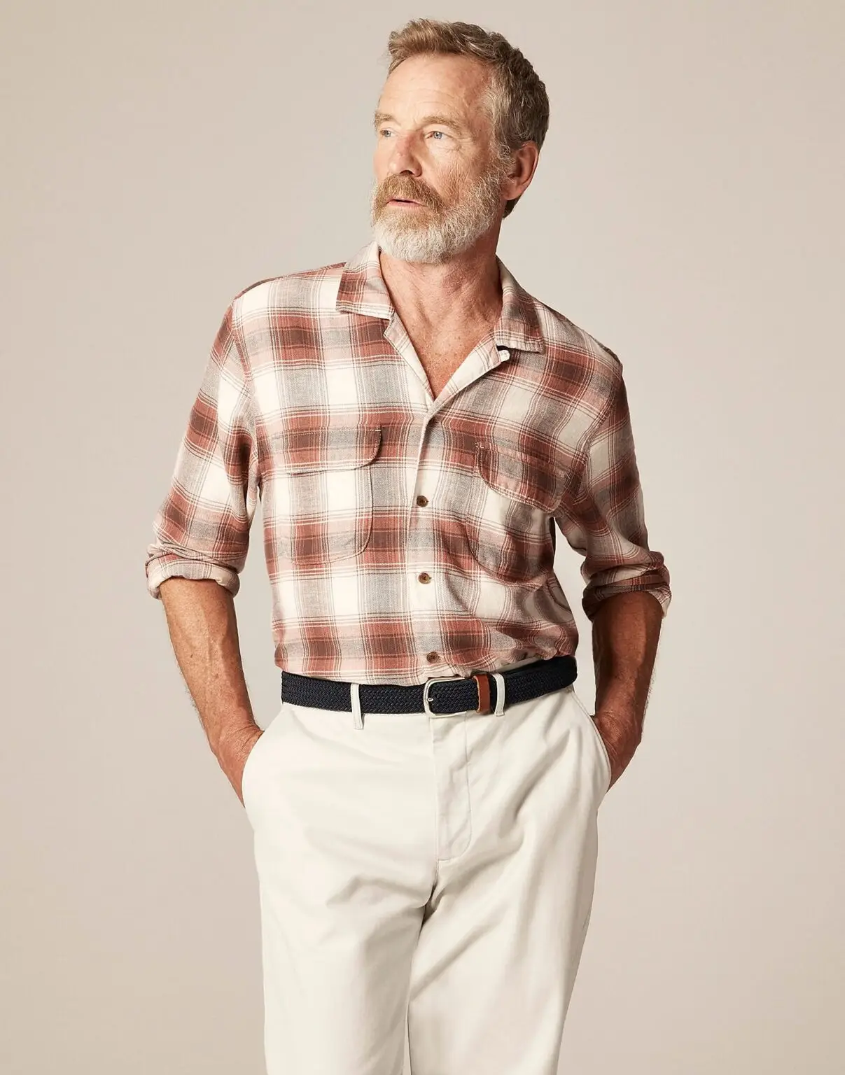 Cotton-hemp twill shirt