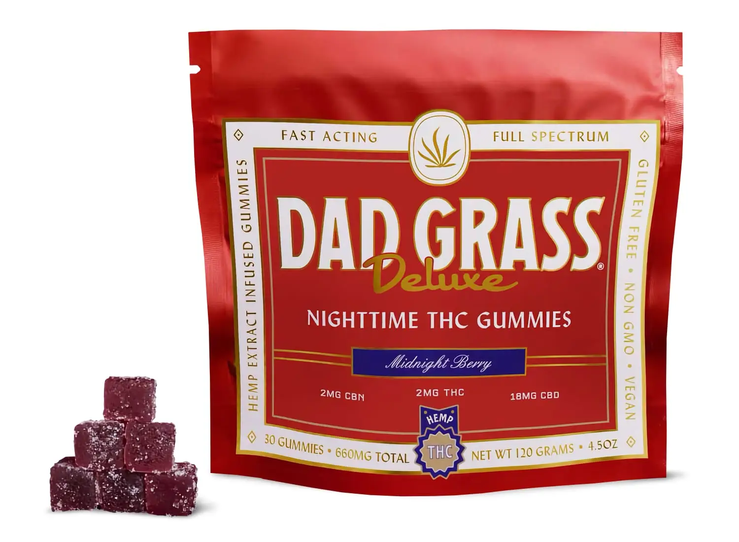 Dad Grass Nighttime THC gummies