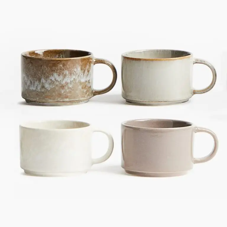 Stoneware mugs (4-pack)