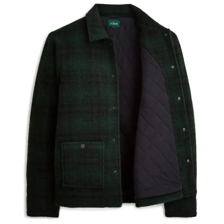 Wool-blend sherpa fleece coverall jacket