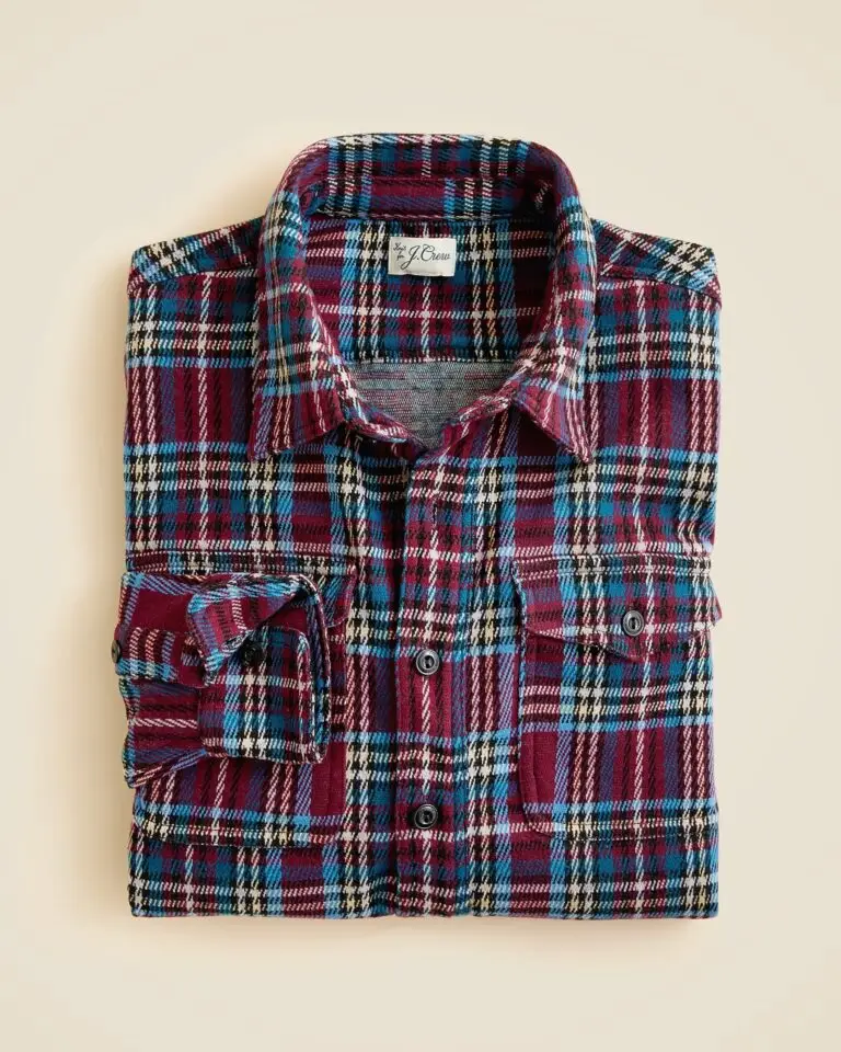 Soft-knit flannel shirt