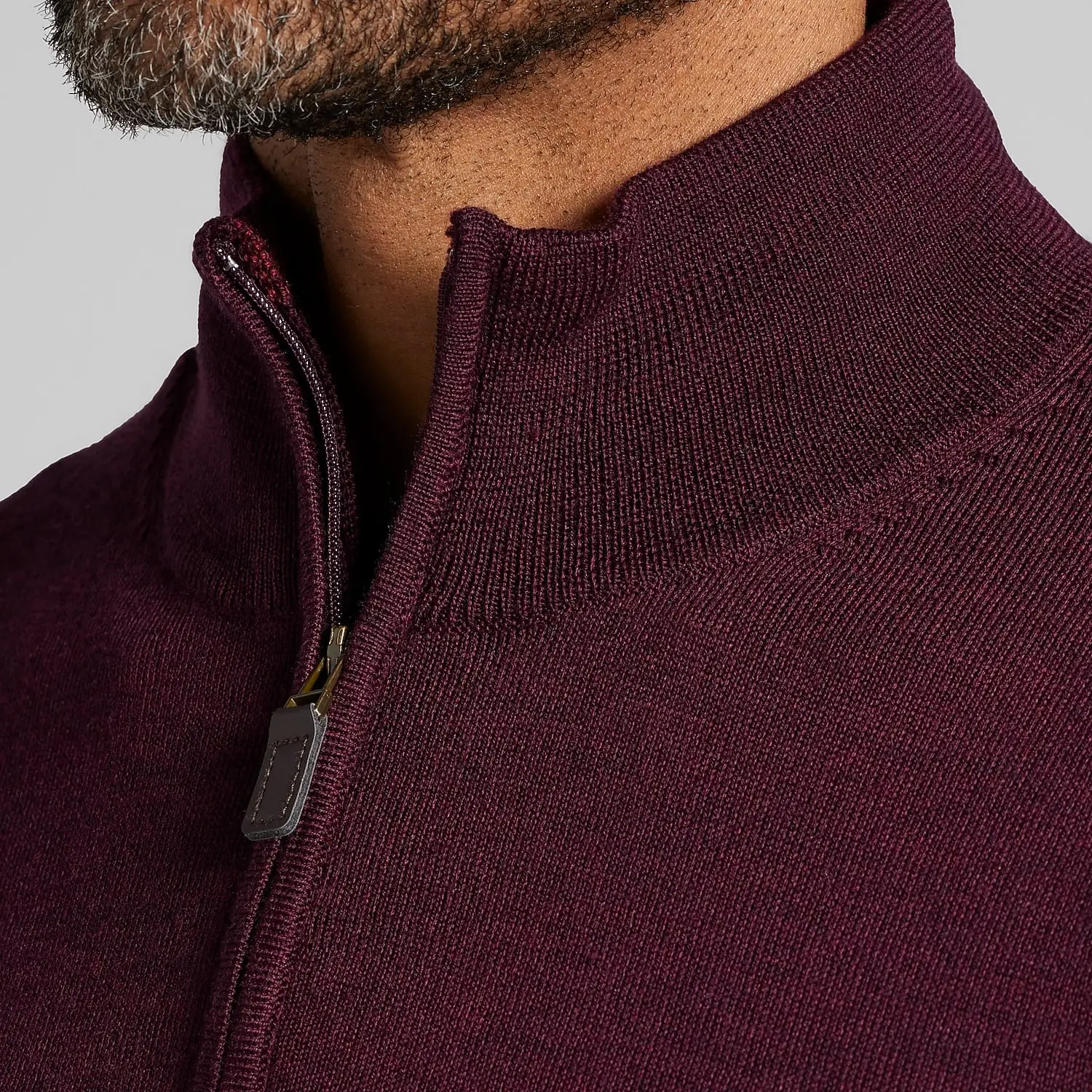 Joseph Abboud Merino wool quarter-zip sweater