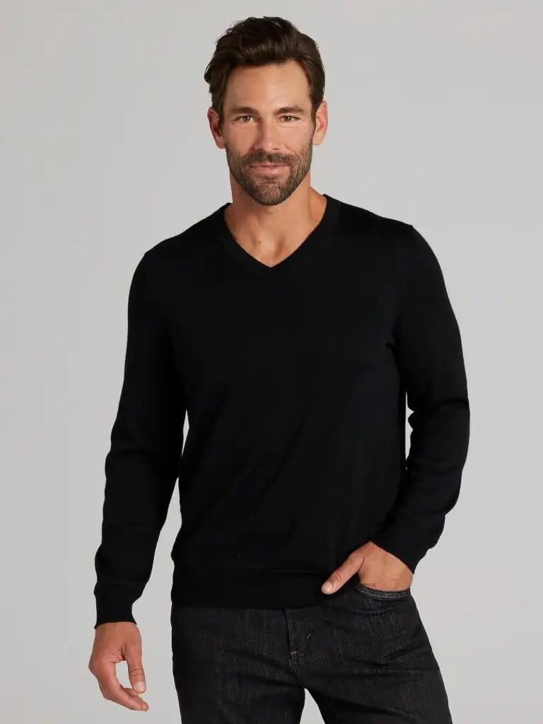 Joseph Abboud Merino wool v-neck sweater