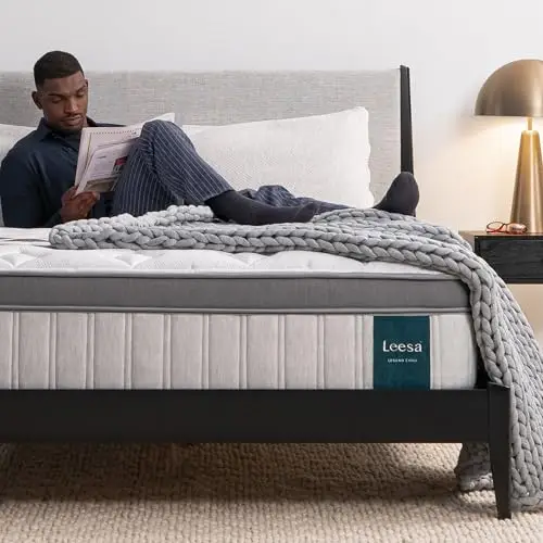 Leesa Legend Chill, Queen Size/CertiPUR-US Certified Foam/with Organic Cotton Mattress Cover / 120-Night Trial,White