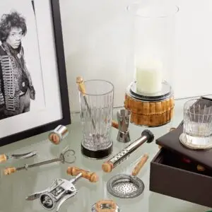 Lorenzi Milano Bamboo bar set