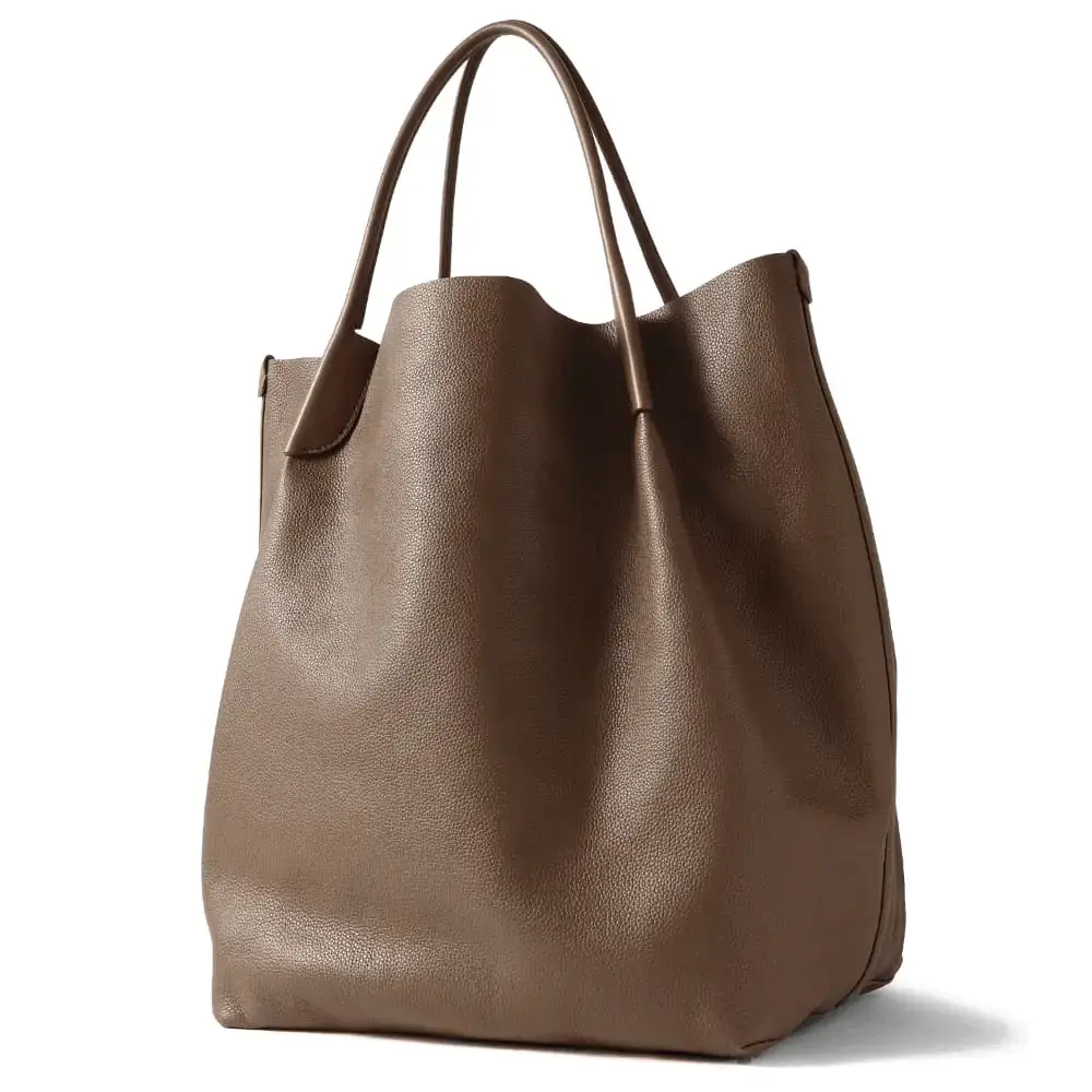 Loro Piana Bale extra large leather tote bag