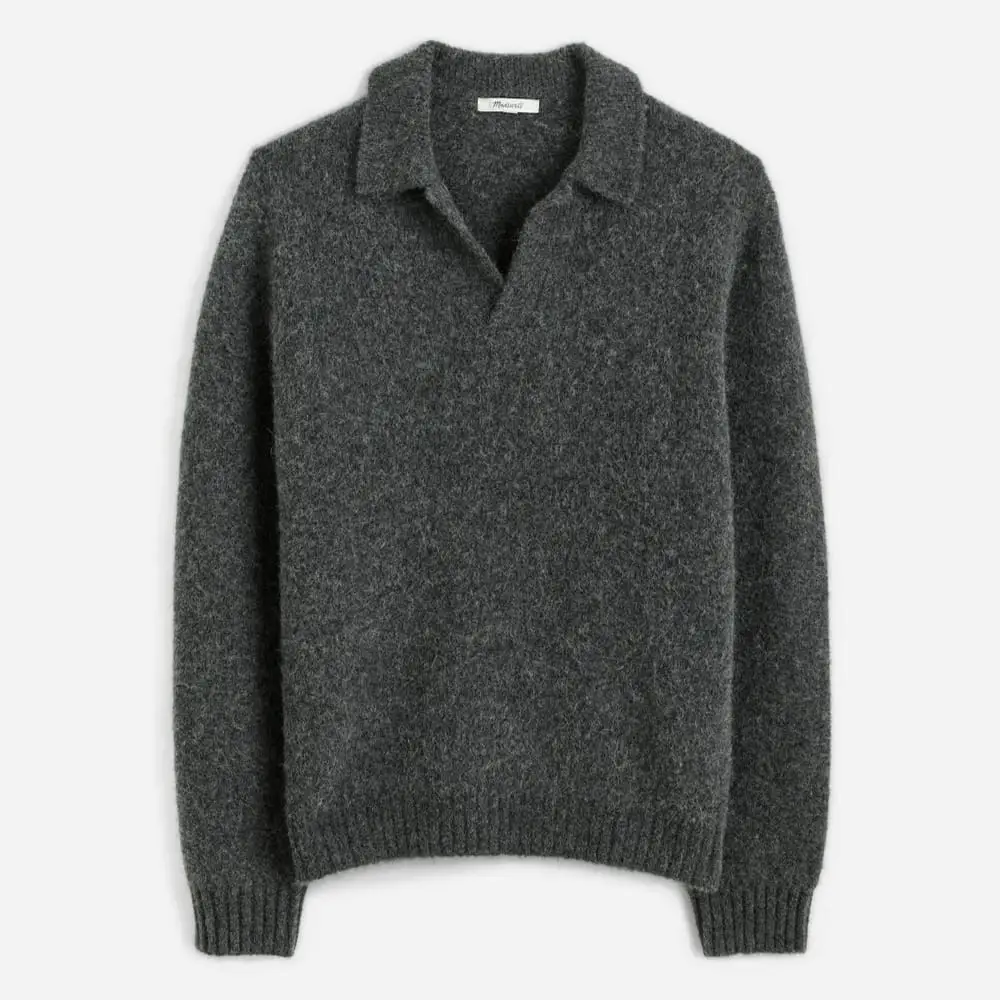 Madewell Alpaca polo sweater