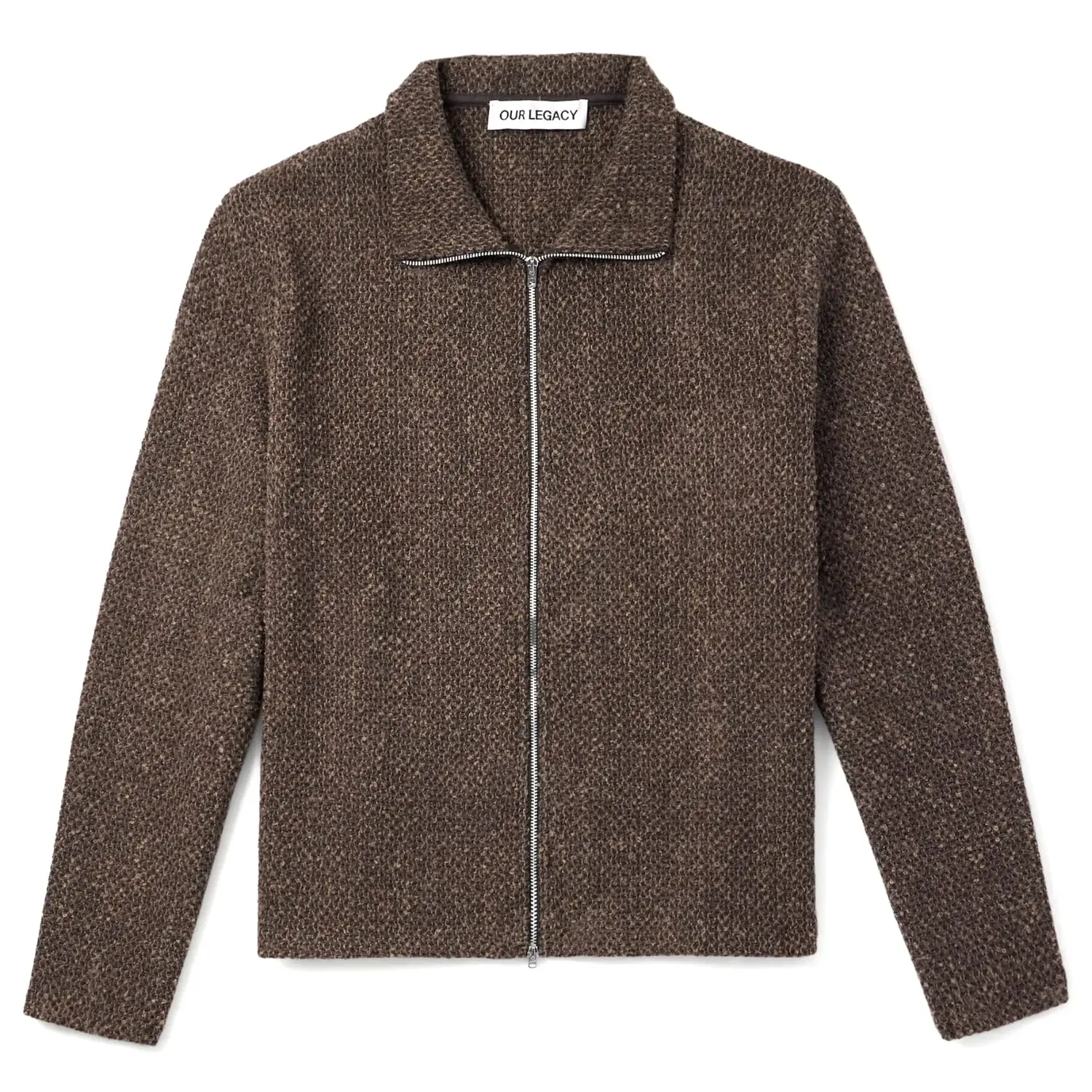 Our Legacy Bouclé zip-up sweater