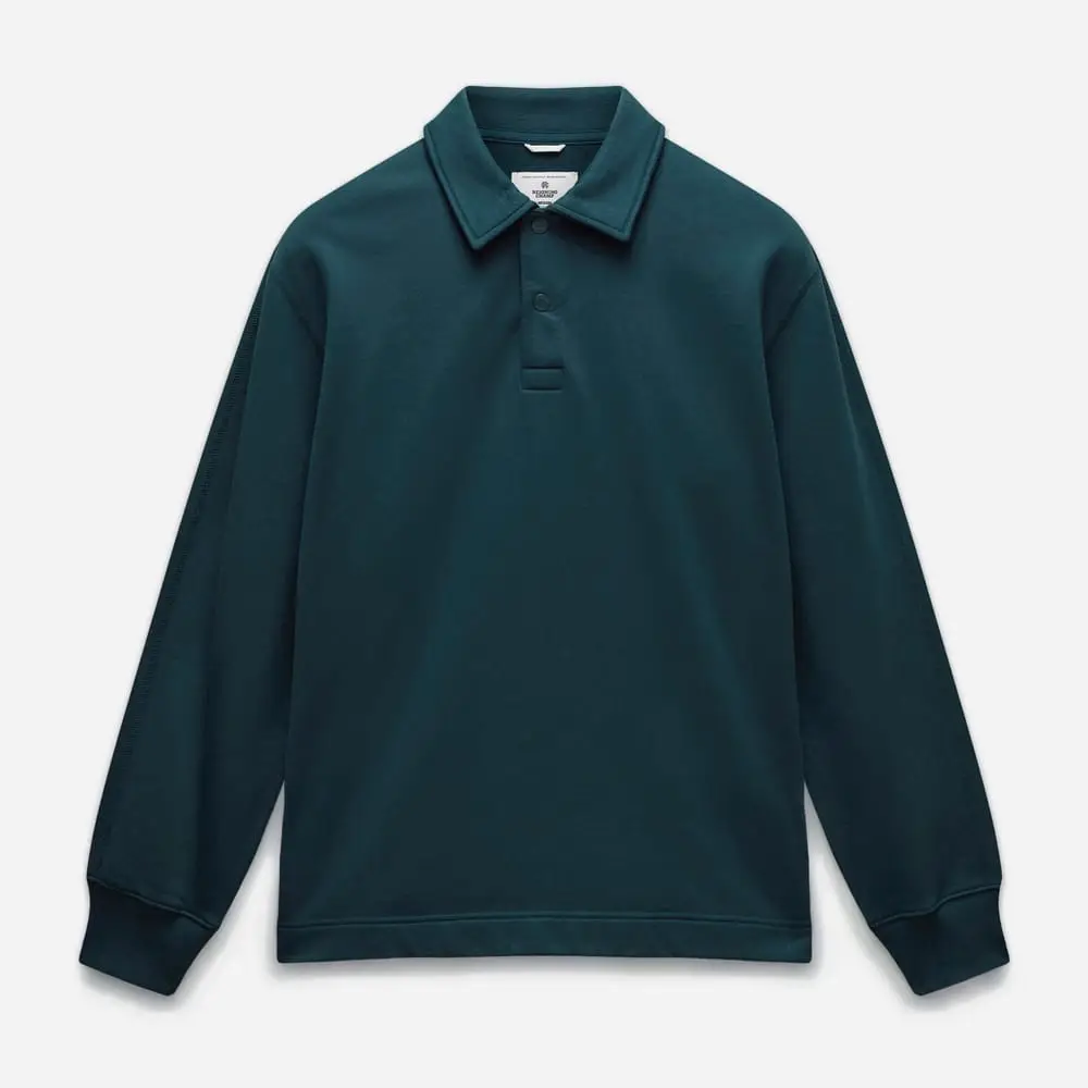 Reigning Champ Mid-weight terry rugby shirt
