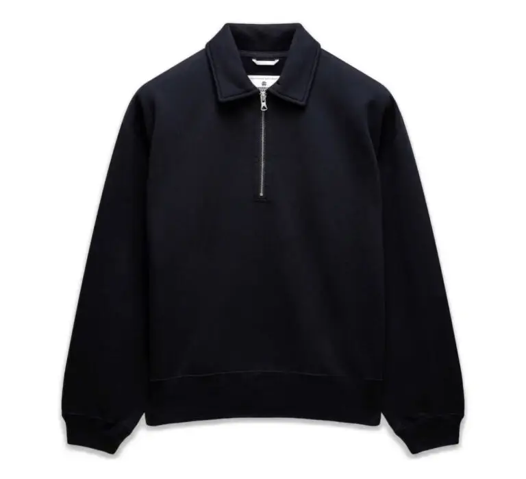 Brushed fleece half-zip