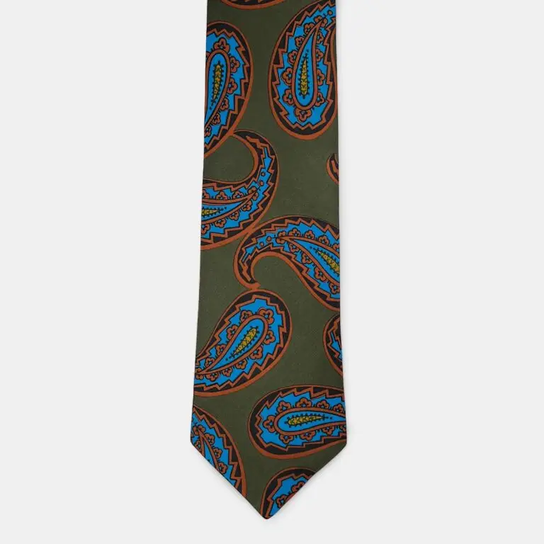 Exploded paisley tie