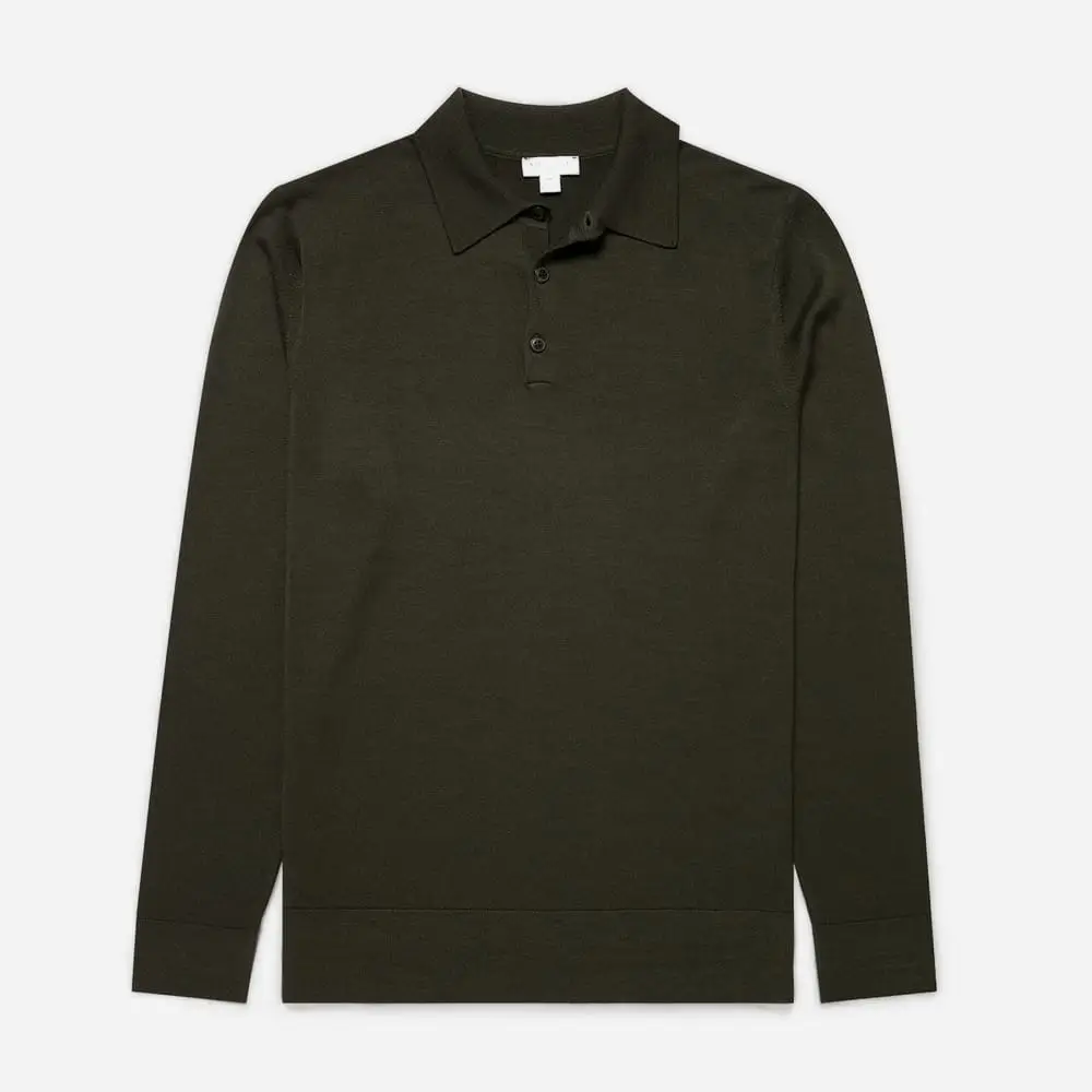 Sunspel Merino polo