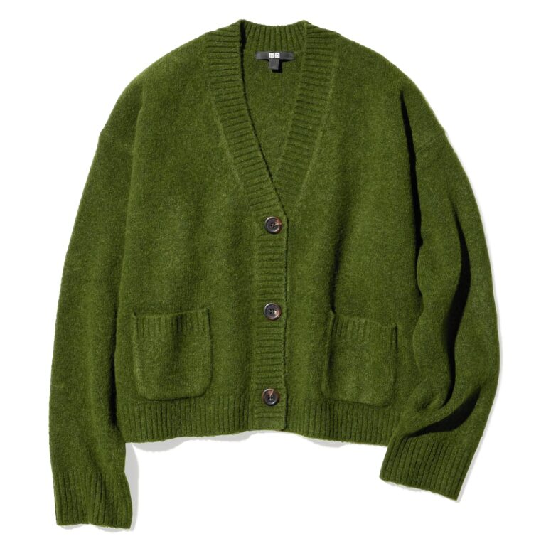 Cropped soufflé cardigan