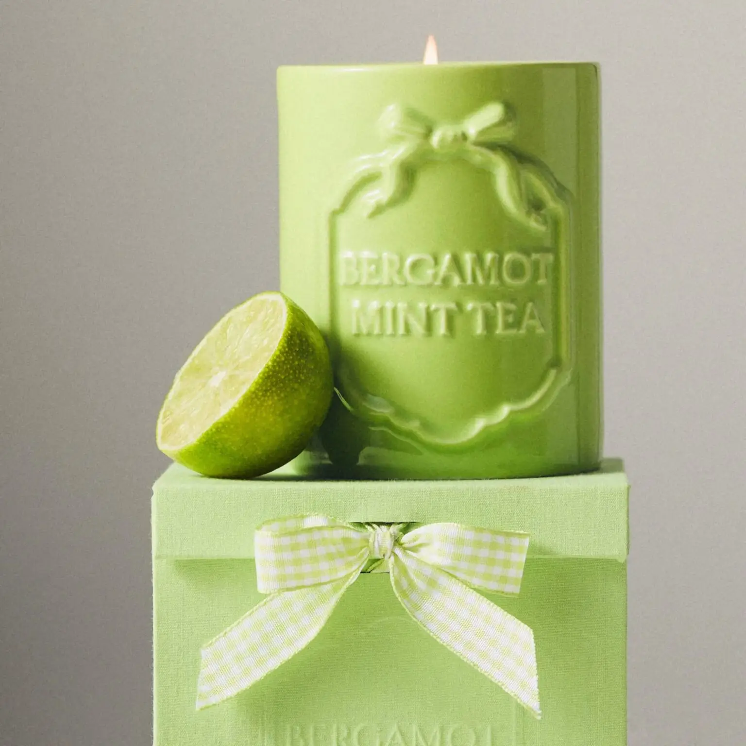 Anthropologie Bergamot & Green Tea candle