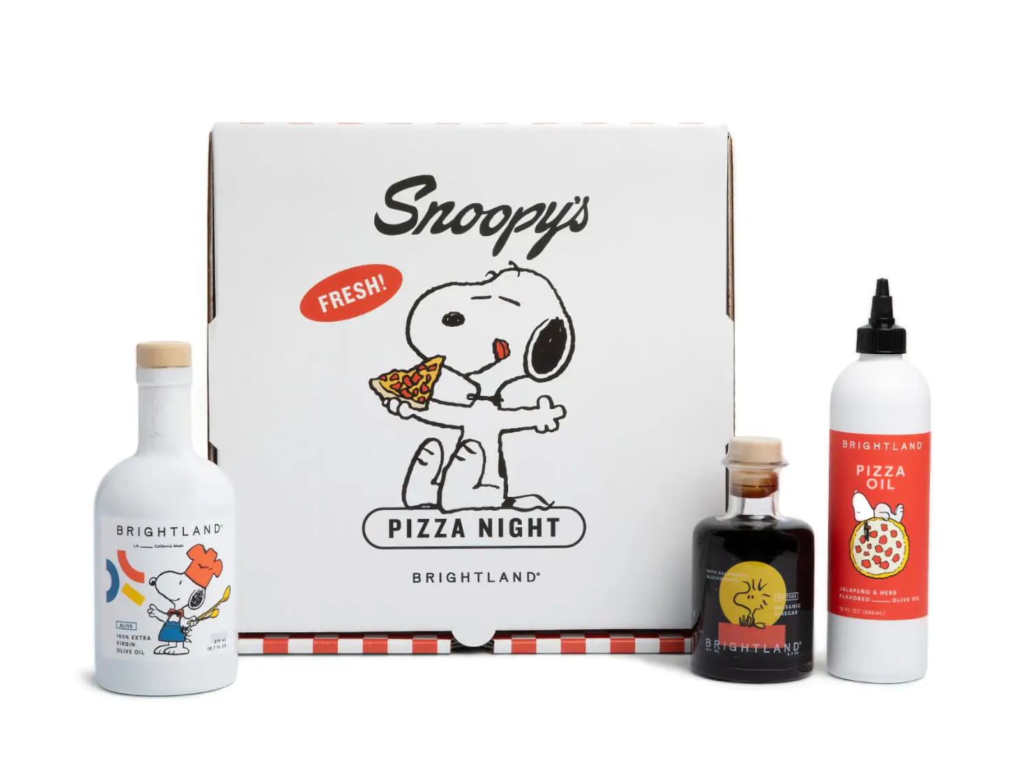 Brightland Snoopy's Pizza Night gift set
