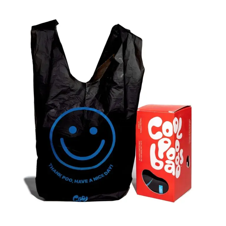 Smiley face poop bag