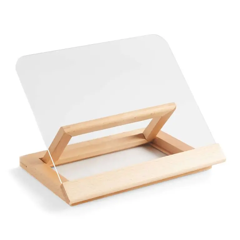 Acacia wood cook book stand