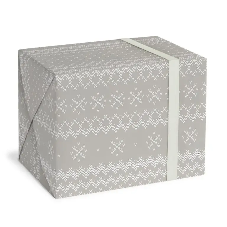 Festive fair isle wrapping sheets