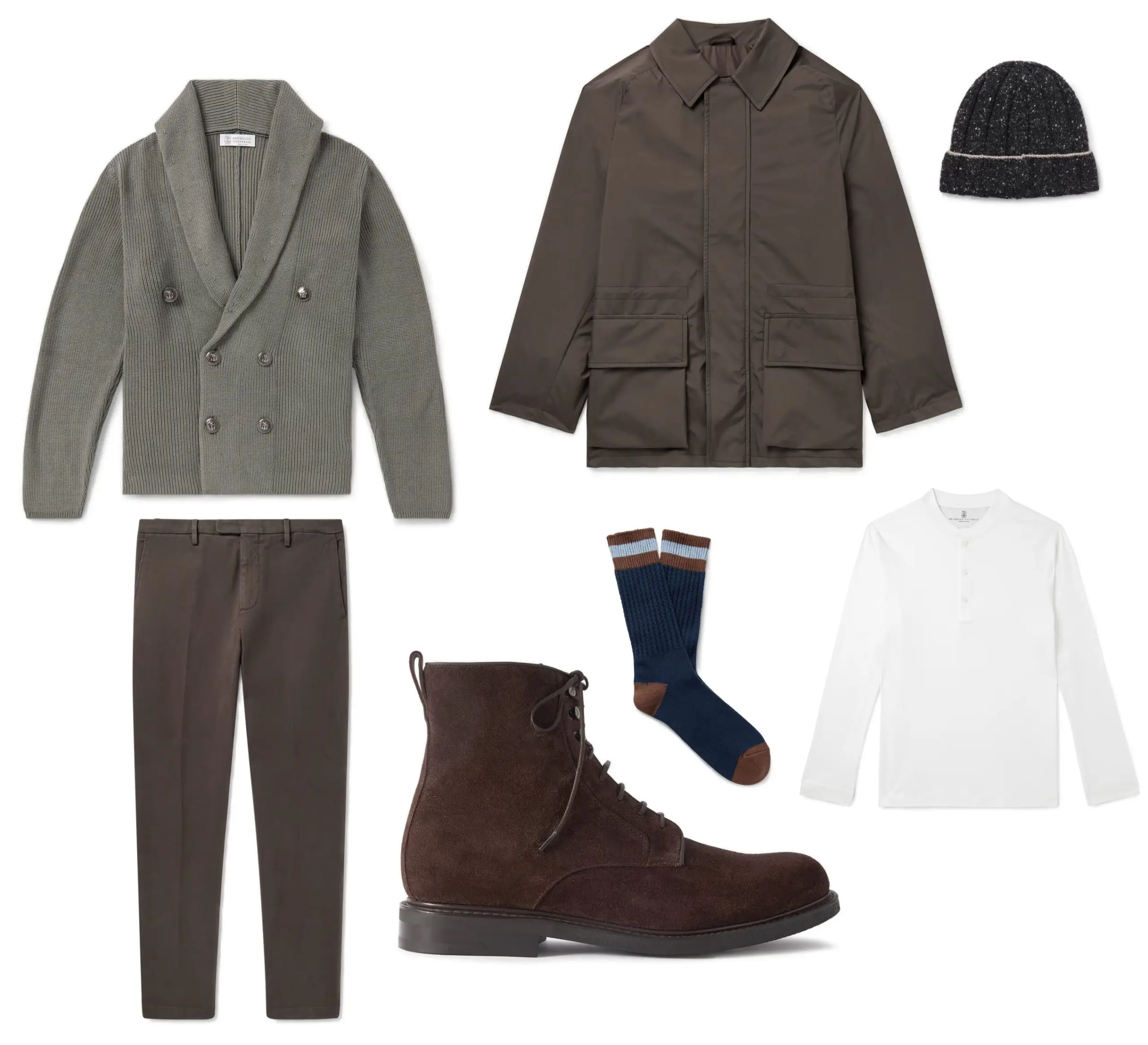 Men's winter city layers outfit inspiration