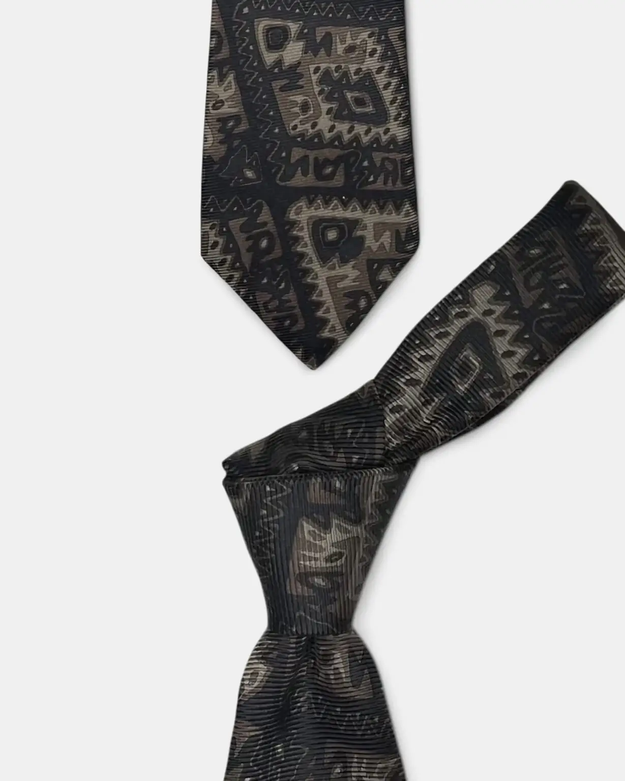 Secret Society Abstract silk tie