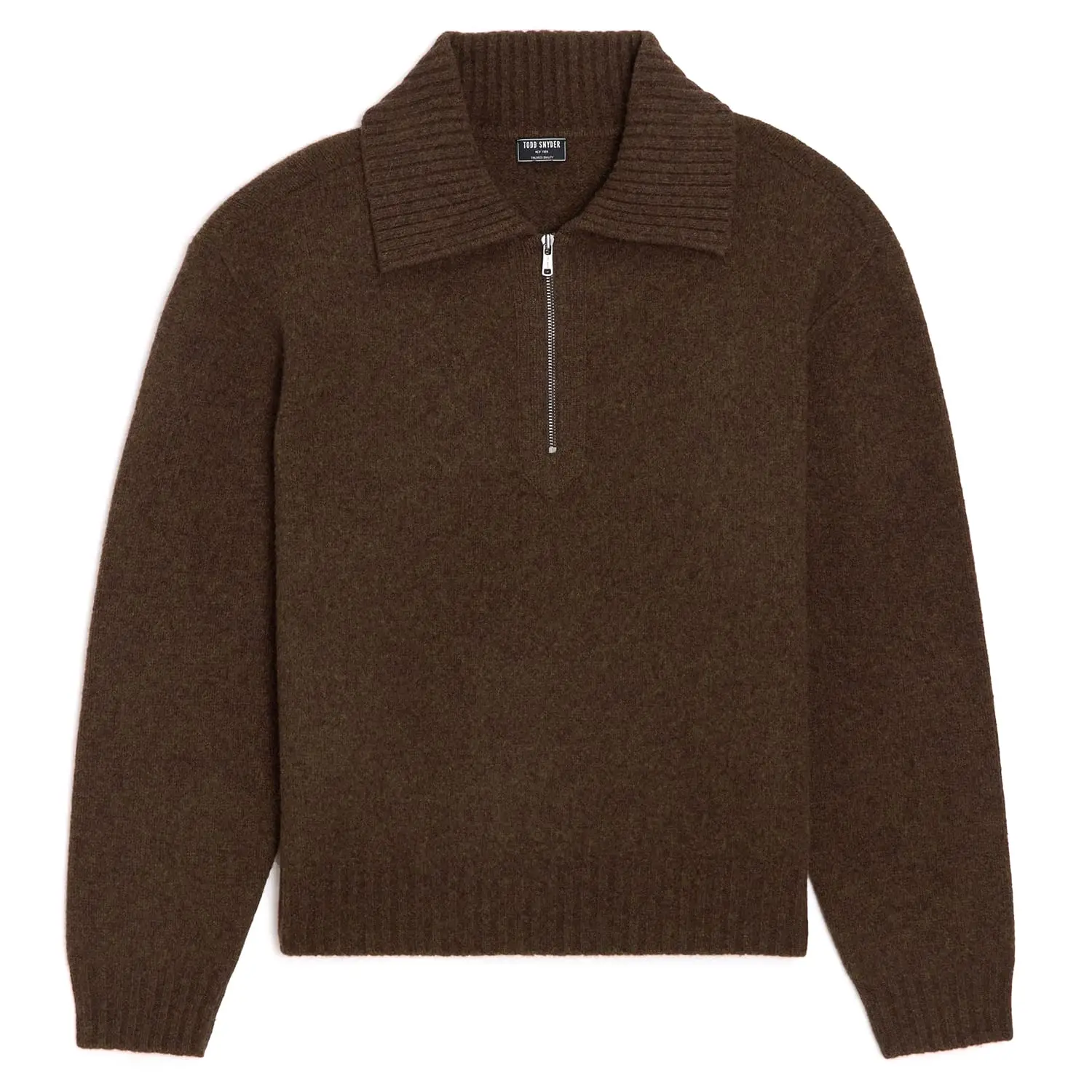 Todd Snyder Boiled wool half-zip