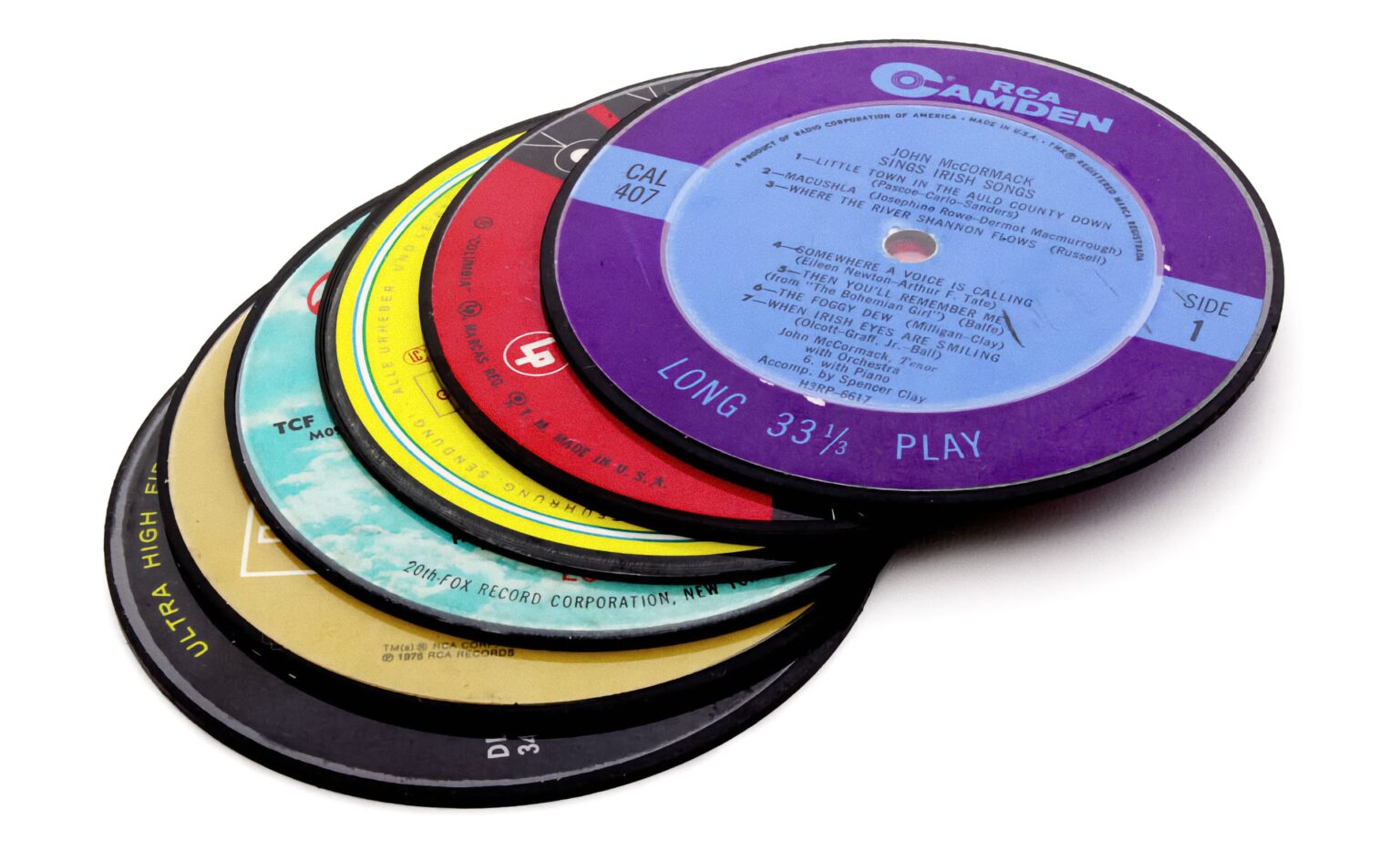 Uncommon Goods Upcycled record coasters