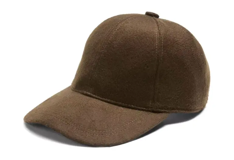 Cashmere ball cap