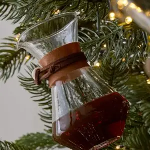 West Elm Glass ornament