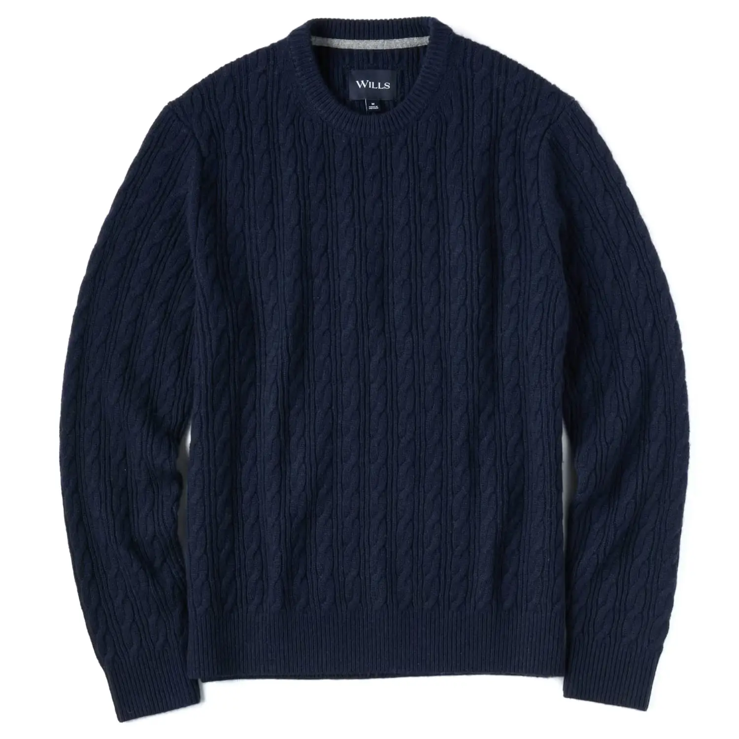 Wills EasyCash merino cable knit sweater