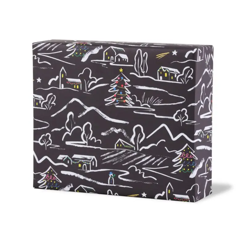 Winter landscape wrapping sheets