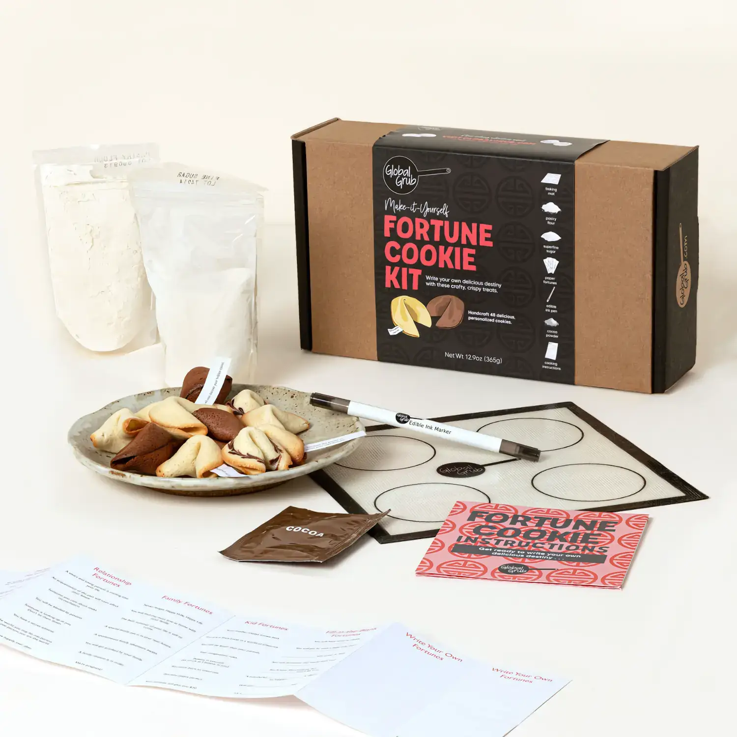 Global Grub Make Your Own Fortune Cookies kit