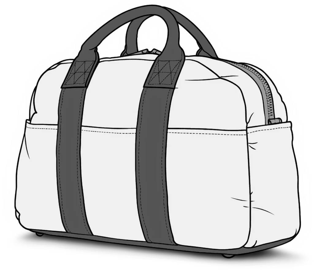 Gym bag illustration
