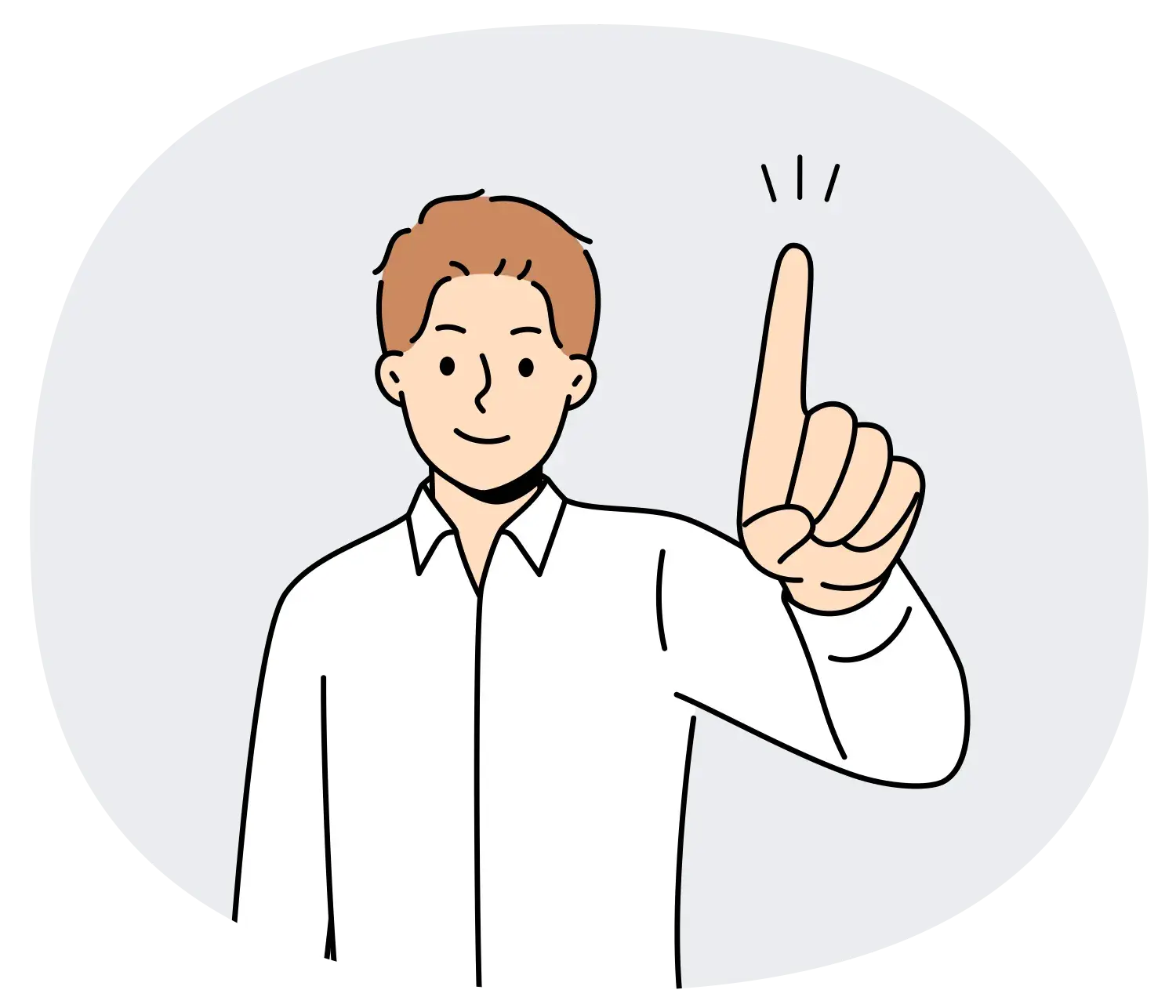 Man selective illustration