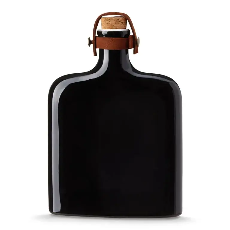 Viski Nautilus ceramic flask