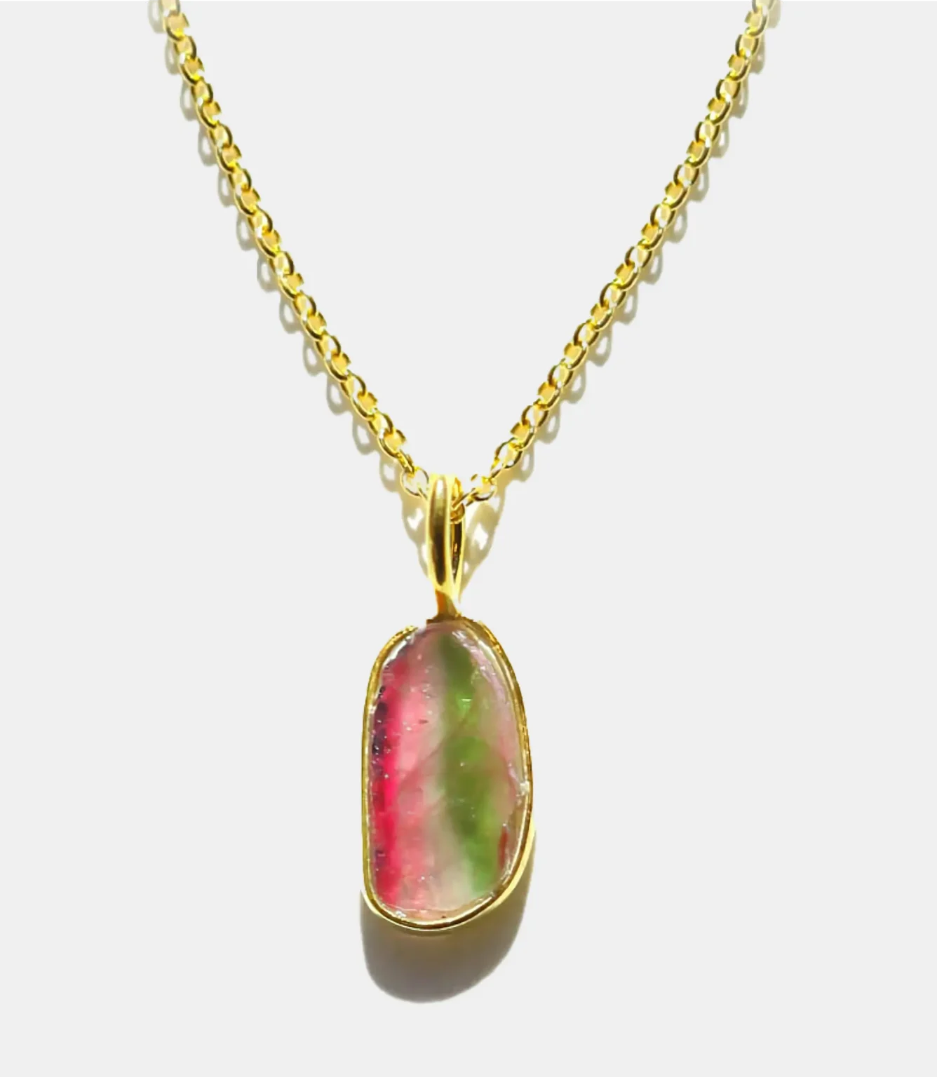 Julia Szendrei Watermelon tourmaline necklace