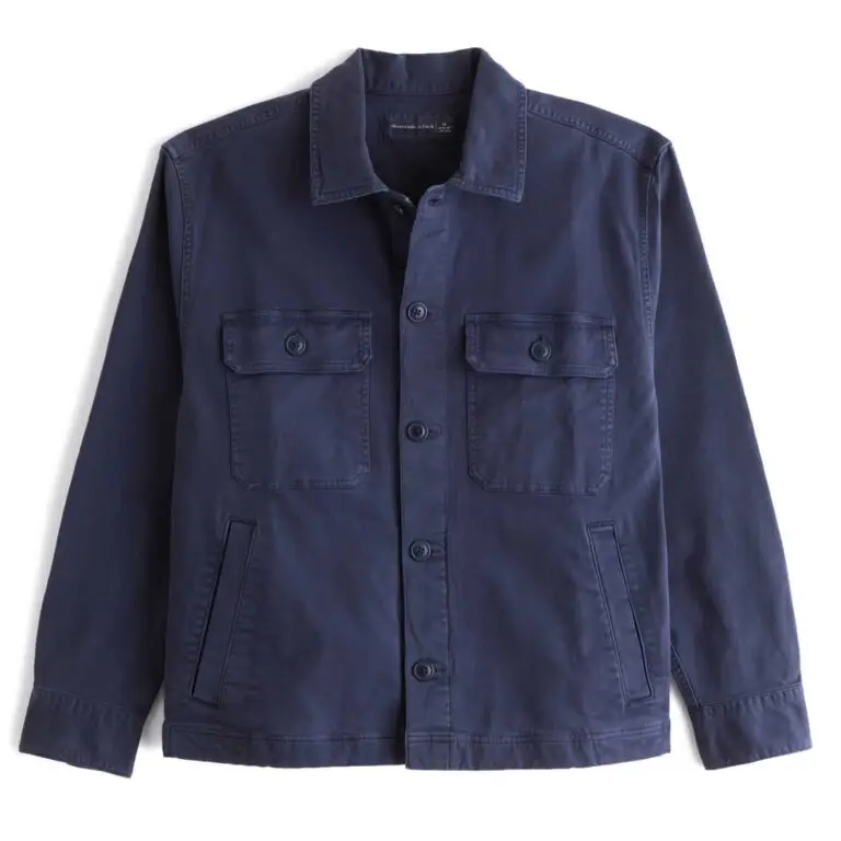 Twill shirt jacket