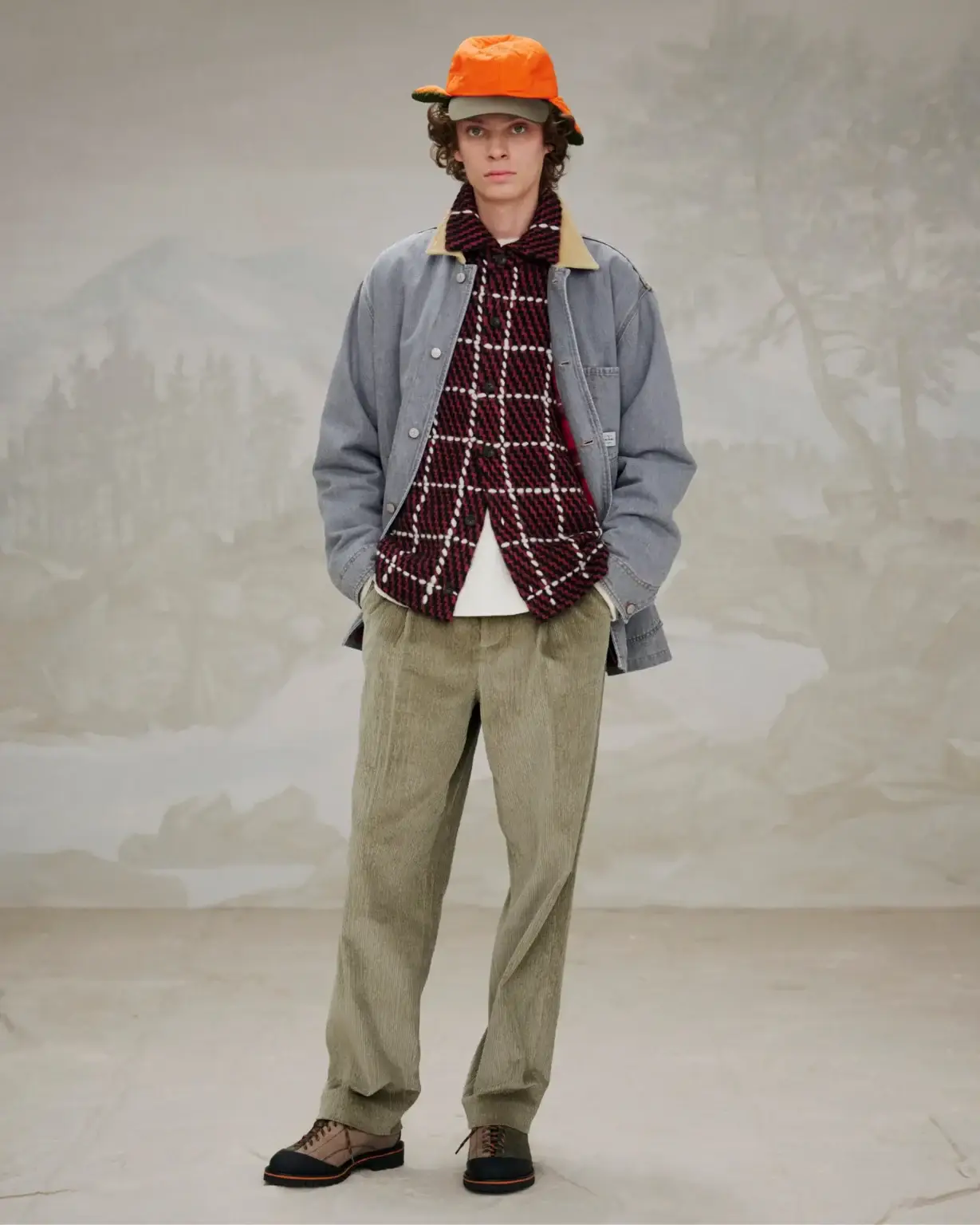 Aime leon dore pleated corduroy pant