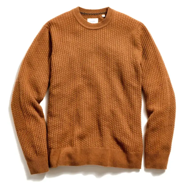 Textured cashmere sweater