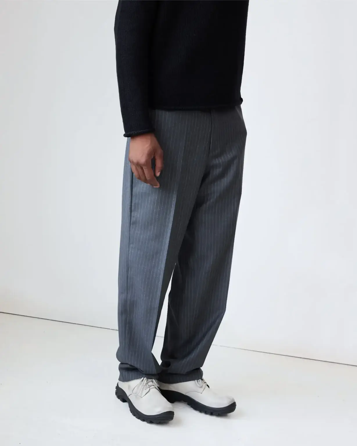 Carter young creased pinstripe pant