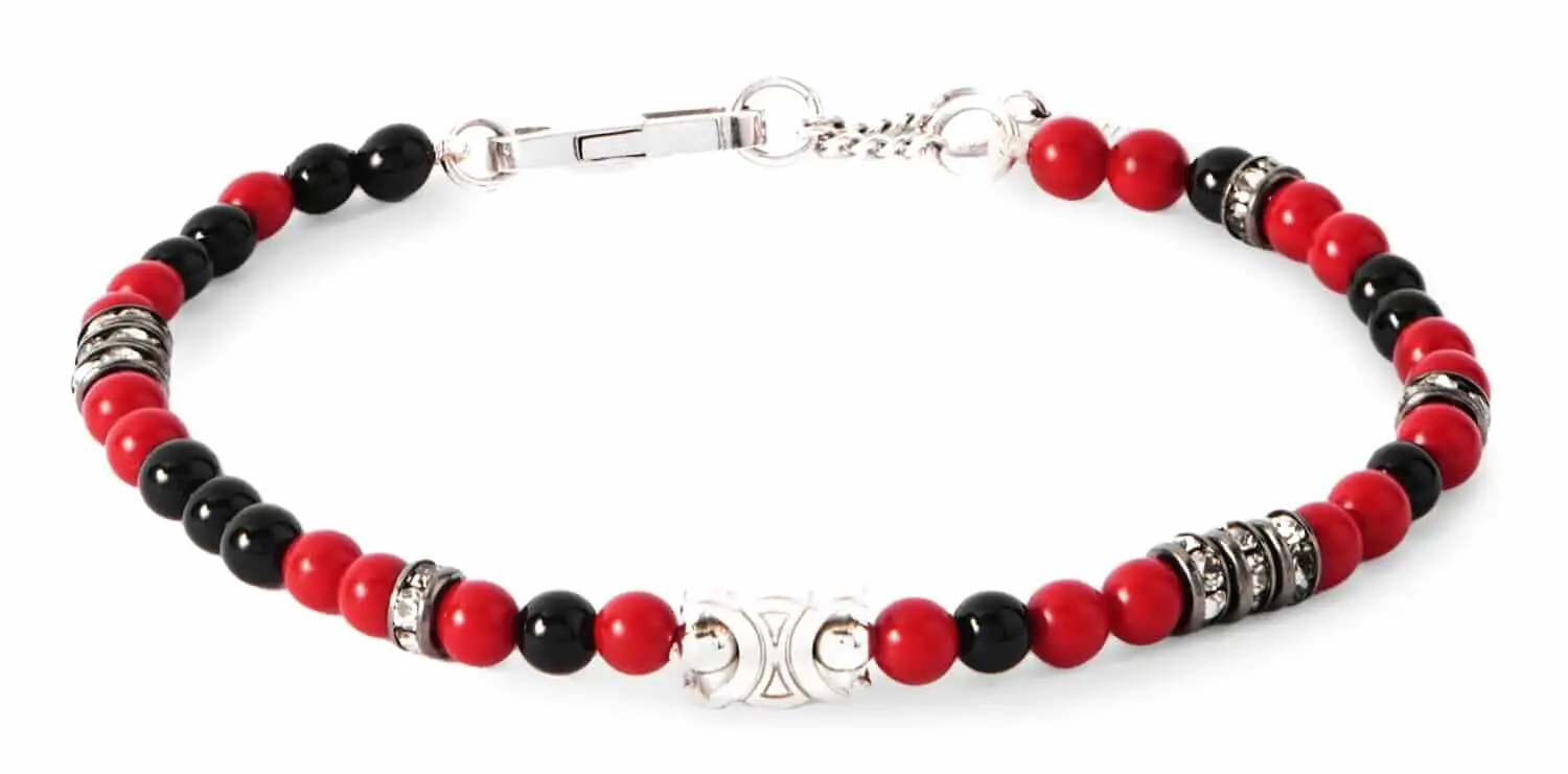 Celine onyx and crystal bracelet