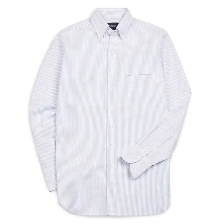 Striped cotton oxford